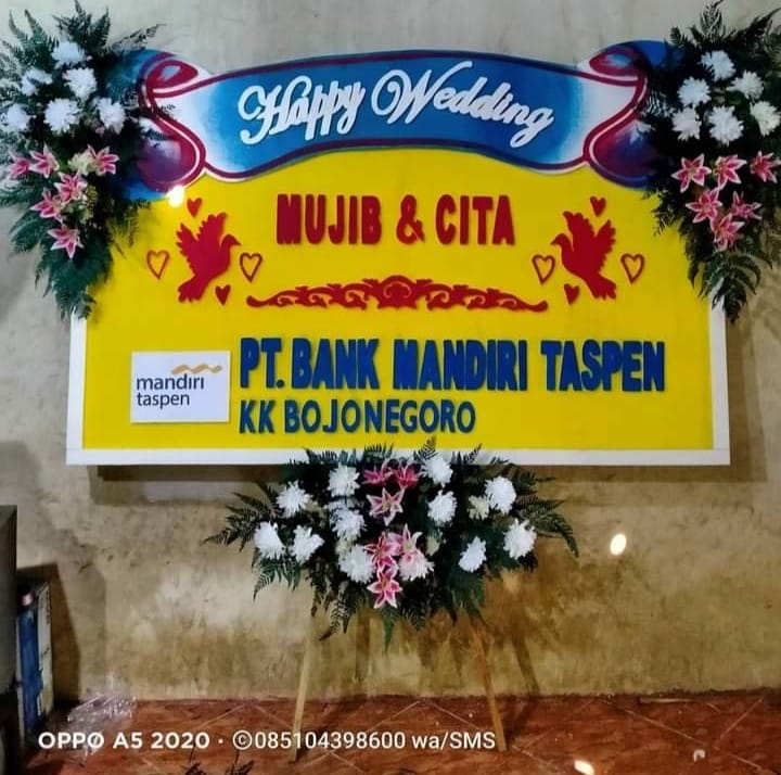 bunga-papan-wedding-001 - Toko Bunga Tuban, florist Tuban, bunga papan Tuban, karangan bunga Tuban, online 24 jam, bunga ucapan benner digital Tuban
